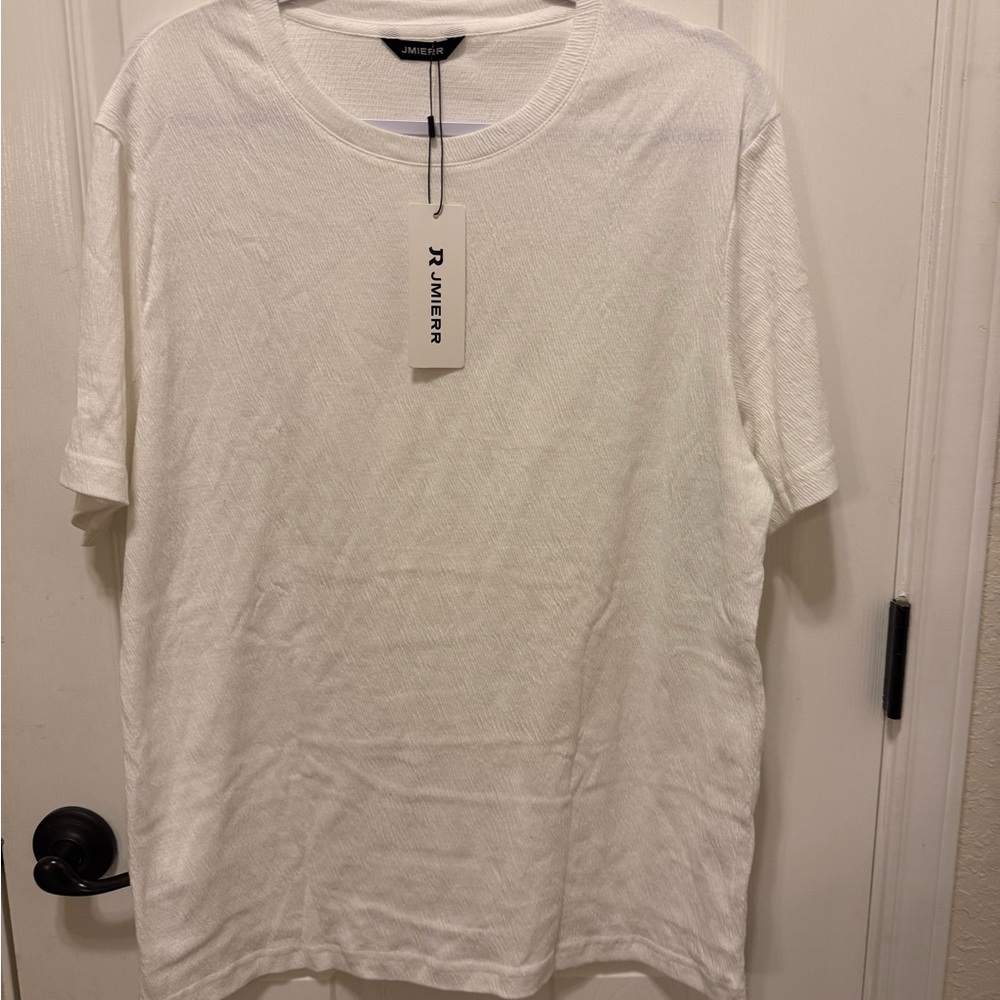 White Short Sleeve Men's Tee